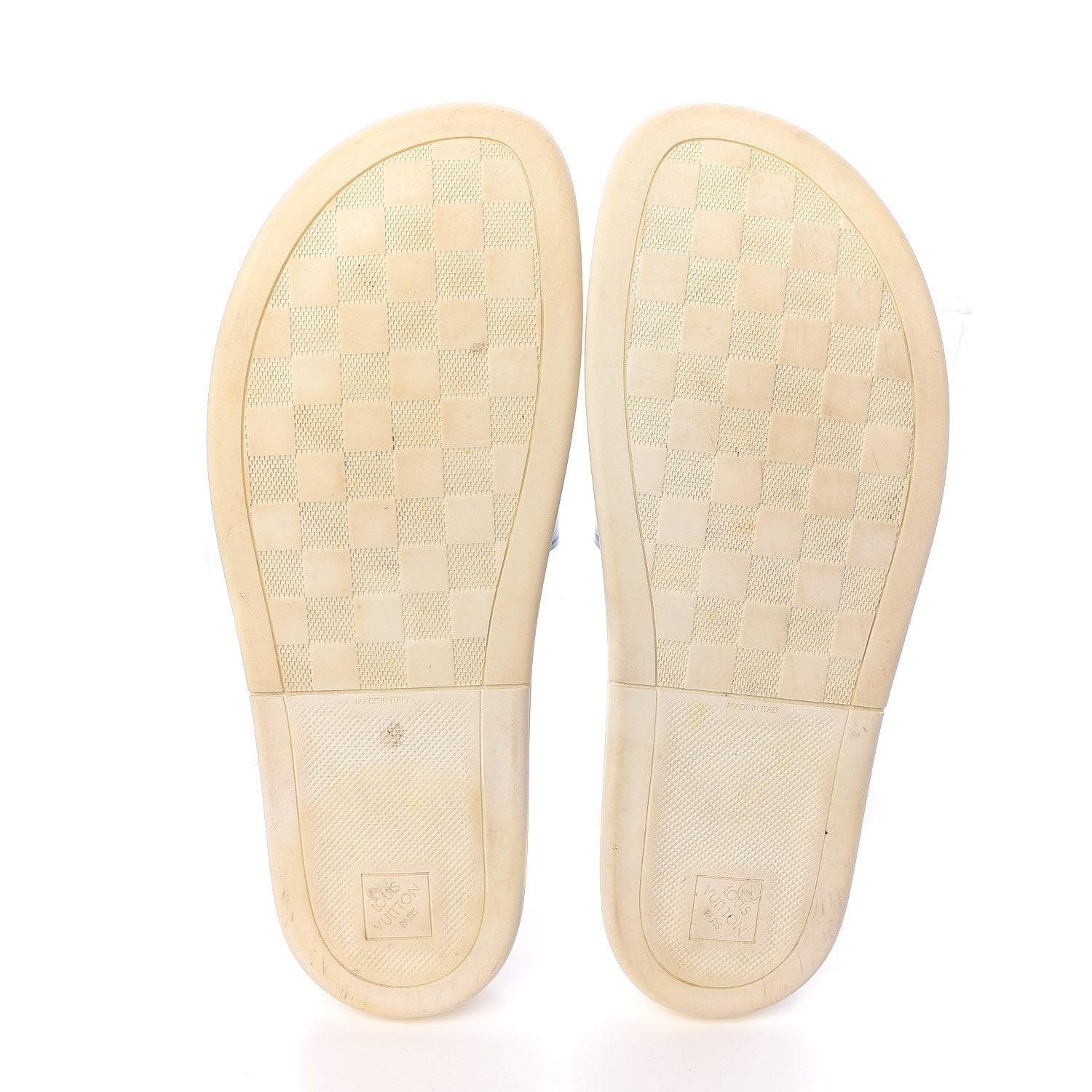 Louis Vuitton Rubber Mens Waterline Mule Sandals 11 White 7 of 15