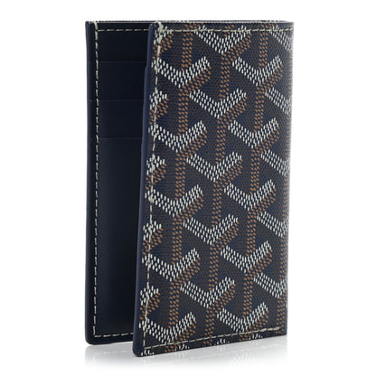 Goyard Goyardine Saint Pierre Card Holder Navy 3 of 7