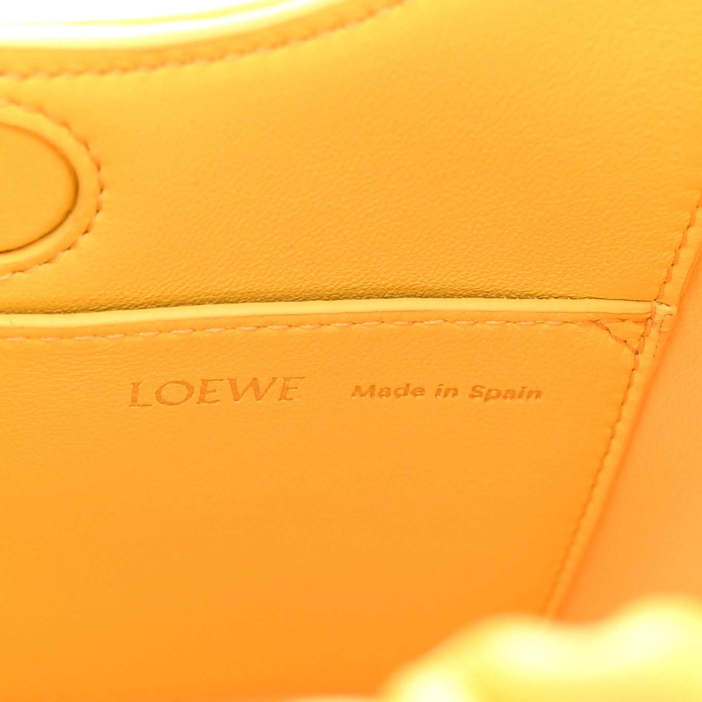 Buttery Nappa Beaded Lambskin Mini Squeeze Bag Yellow