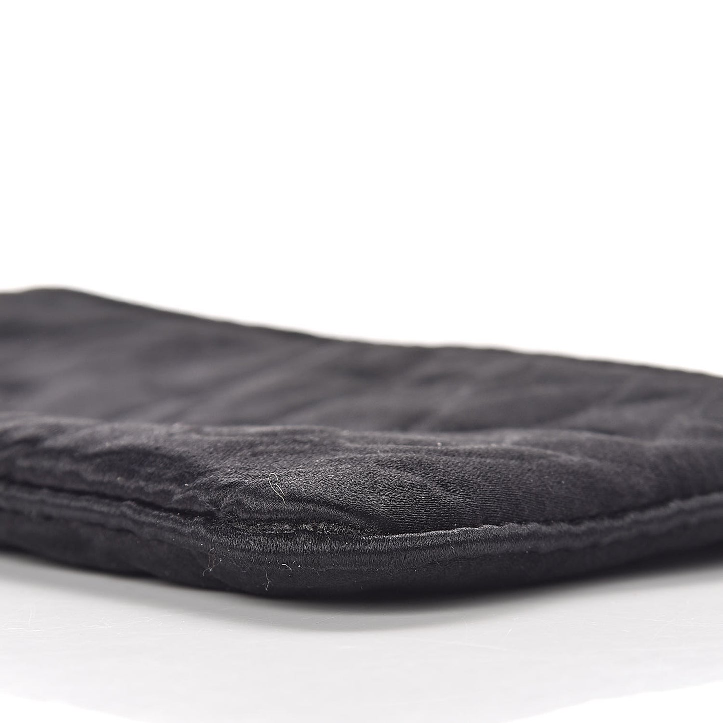 Satin Camellia Evening Bag Black