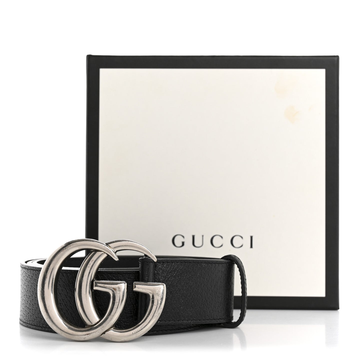 Calfskin Double G Belt 100 40 Black