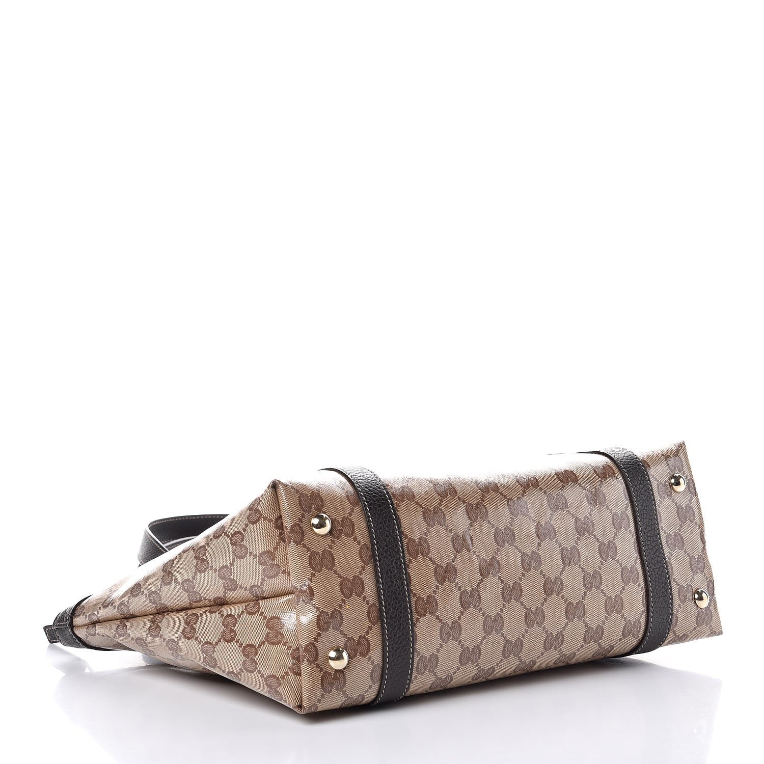 Gucci Crystal Monogram Medium Abbey Tote Brown 4 of 9