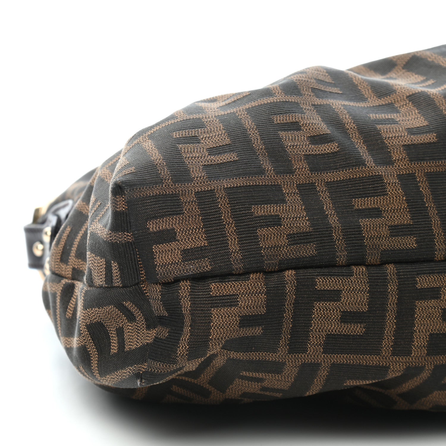 Fendi Zucca Cuoio Lucido Chef Hobo Tobacco Moro 8 of 9