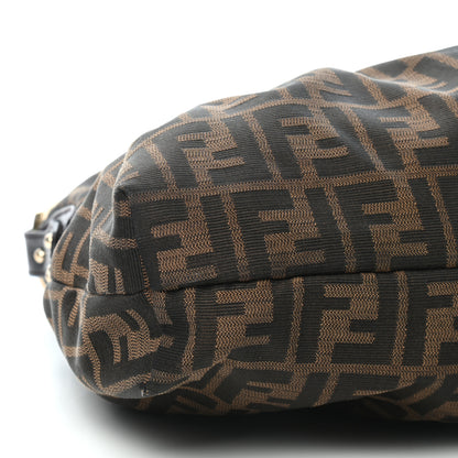 Fendi Zucca Cuoio Lucido Chef Hobo Tobacco Moro 8 of 9