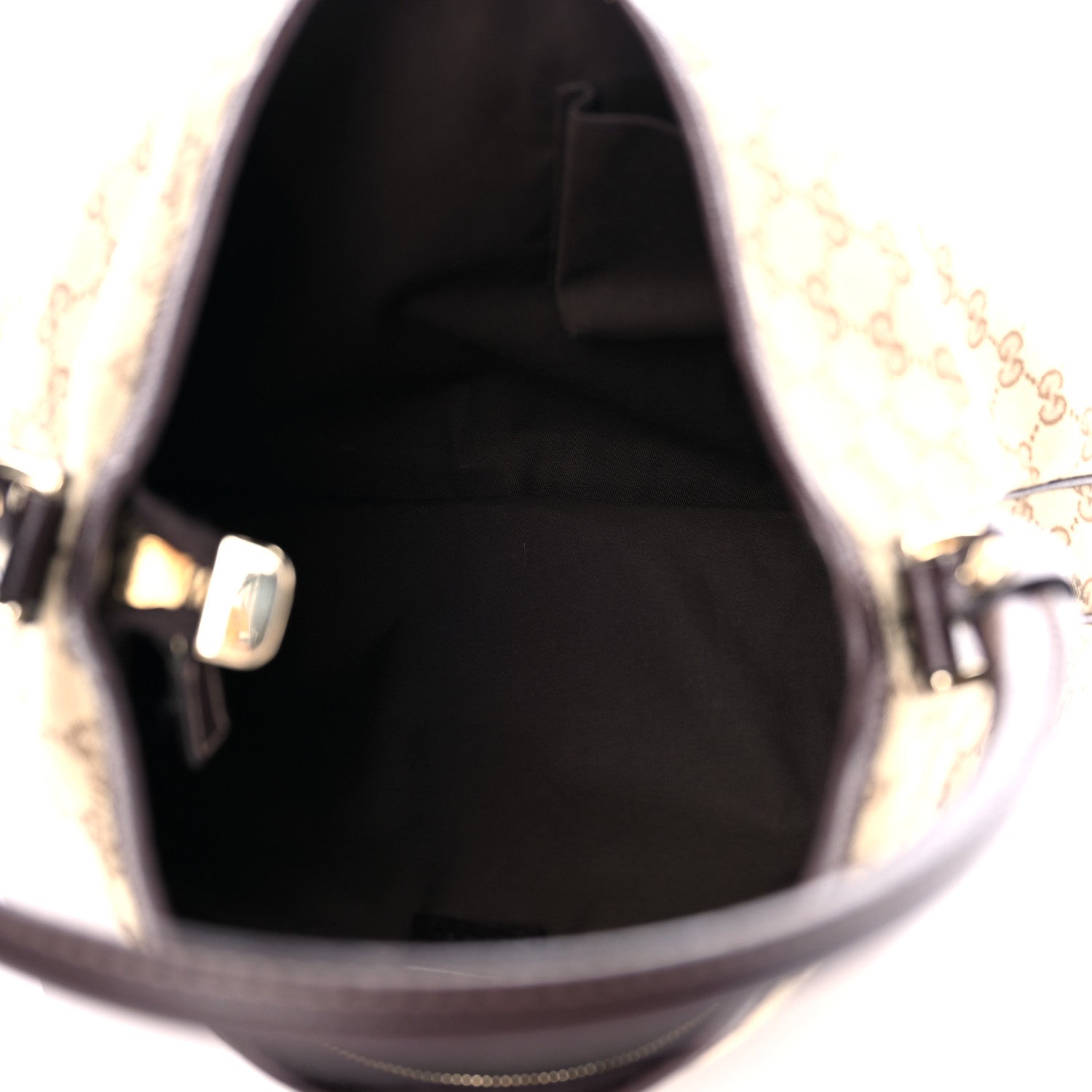 Gucci Monogram Large Abbey D Ring Hobo Dark Brown 5 of 15