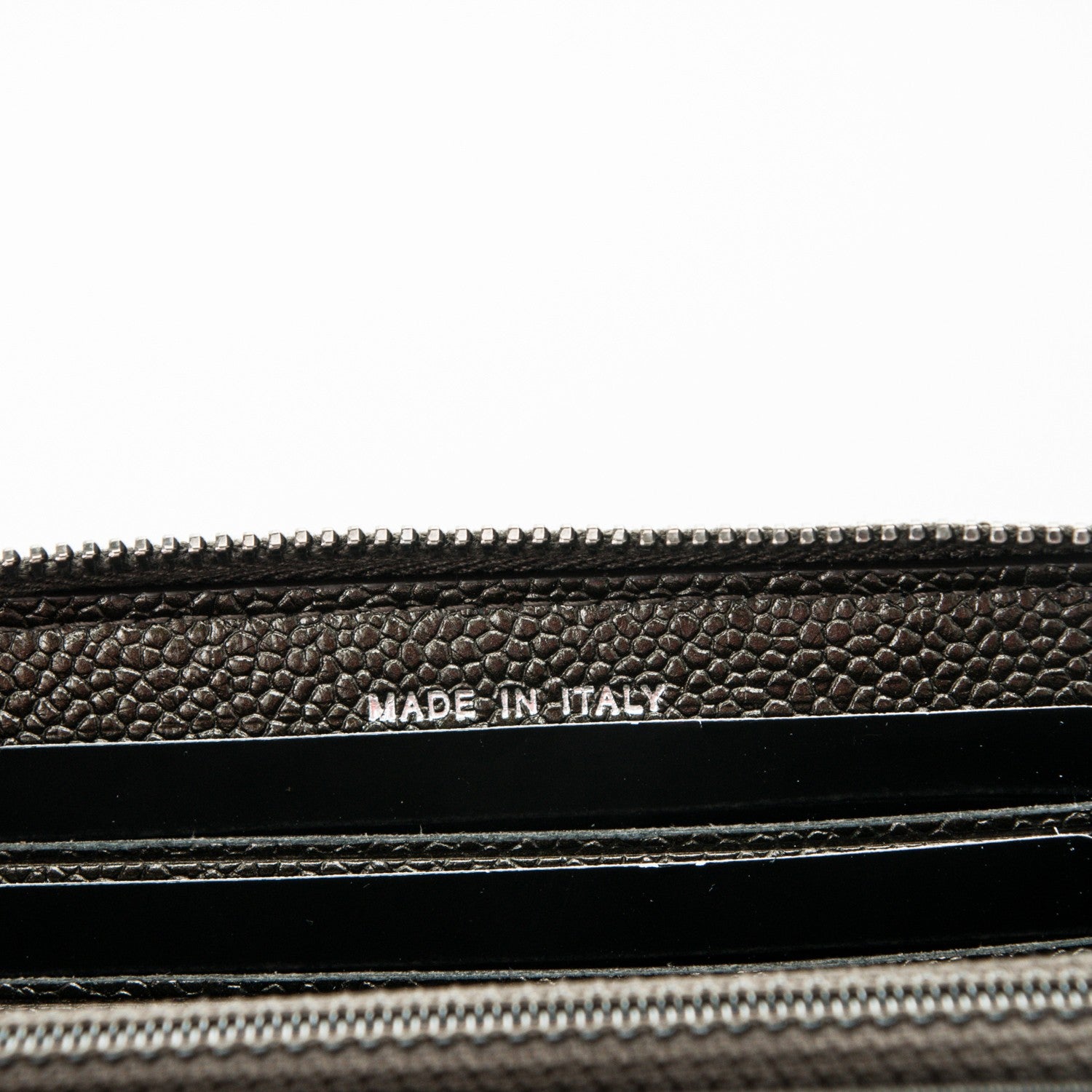 Chanel Metallic Caviar Quilted Small Zip Around Wallet Bronze 7 of 8