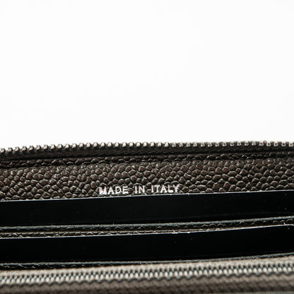 Chanel Metallic Caviar Quilted Small Zip Around Wallet Bronze 7 of 8