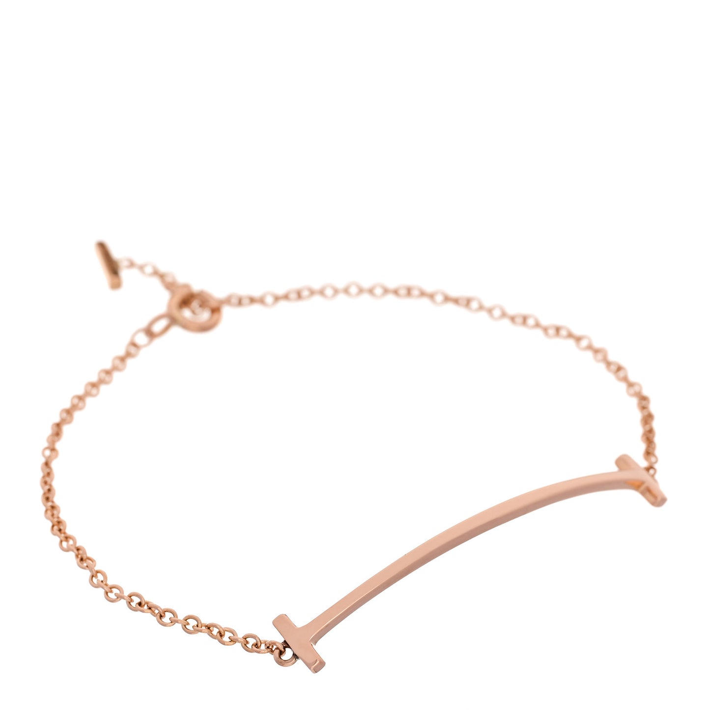18K Rose Gold T Smile Bracelet