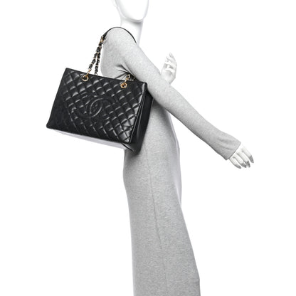 Chanel Caviar Quilted Grand Shopping Tote GST Black 2 of 10
