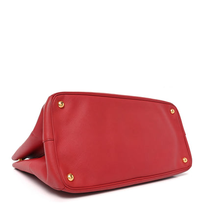 Prada Saffiano Lux Large Tote Fuoco 4 of 9