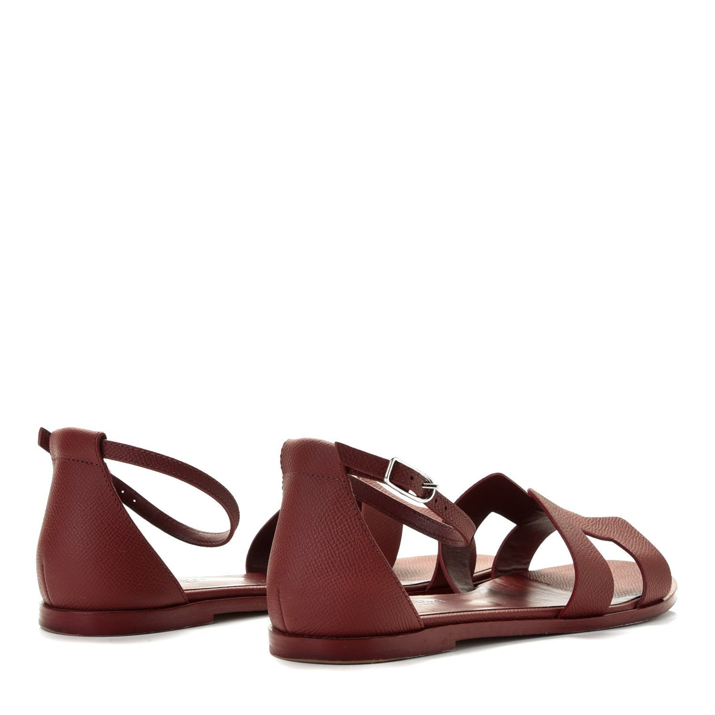 Epsom Santorini Sandals 36.5 Rouge H