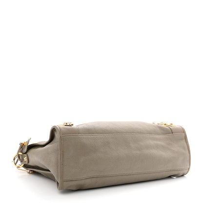 Balenciaga Chevre Gold Metallic Edge Hardware City Gris Taupe 4 of 11