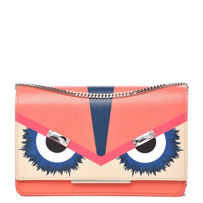 Fendi Vitello Elite Crystal Eye Monster Tube Wallet On Chain Bellini Multicolor 1 of 11