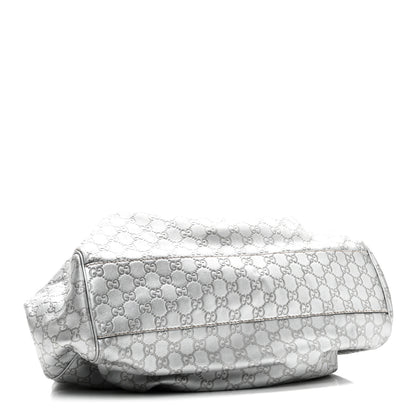 Gucci Guccissima Large Sukey Tote Silver 4 of 12
