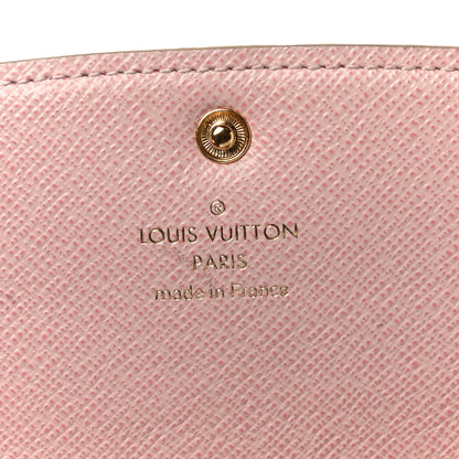 Louis Vuitton Damier Azur Emilie Wallet Rose Ballerine 6 of 10