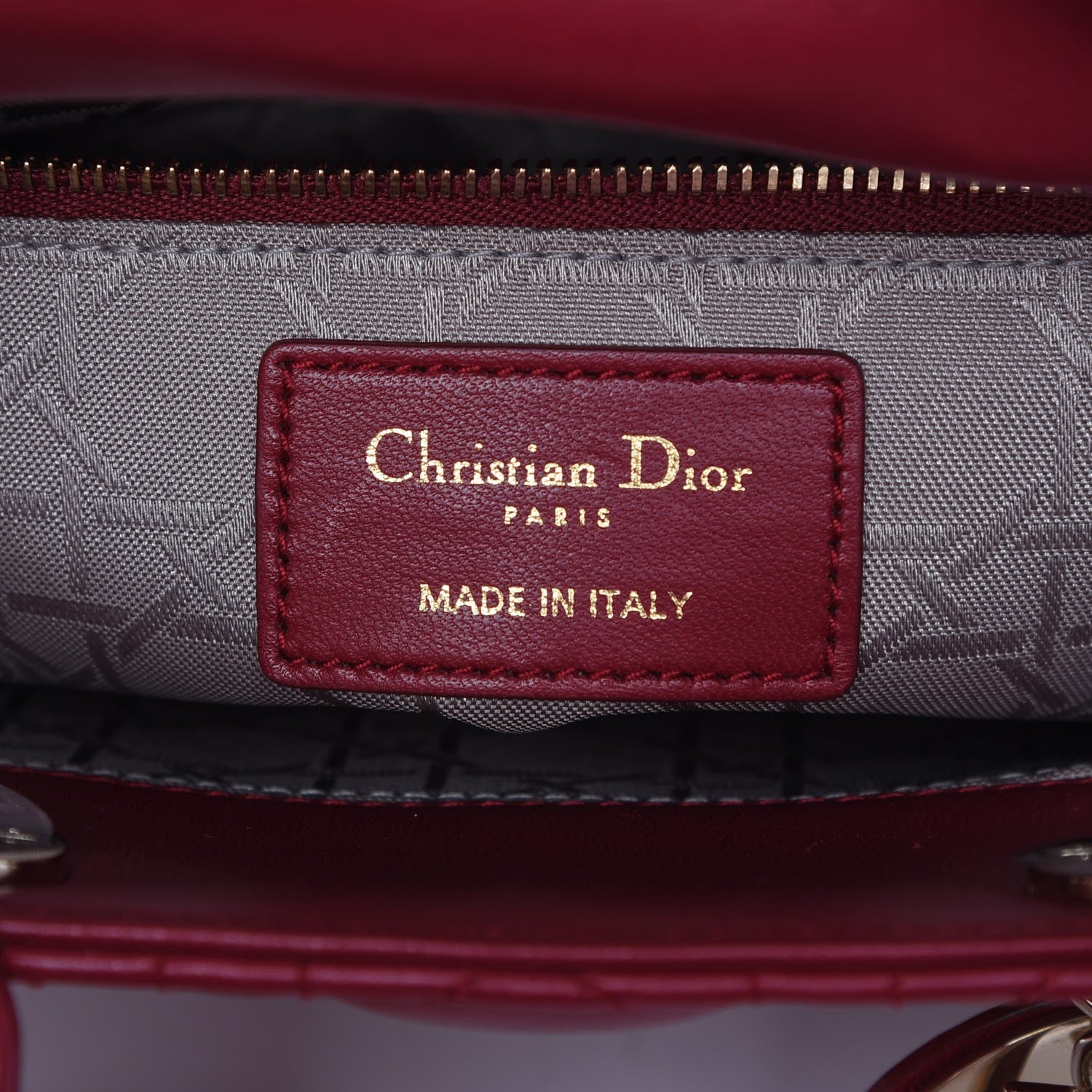 Christian Dior Lambskin Cannage Small My Lady Dior Red 6 of 7