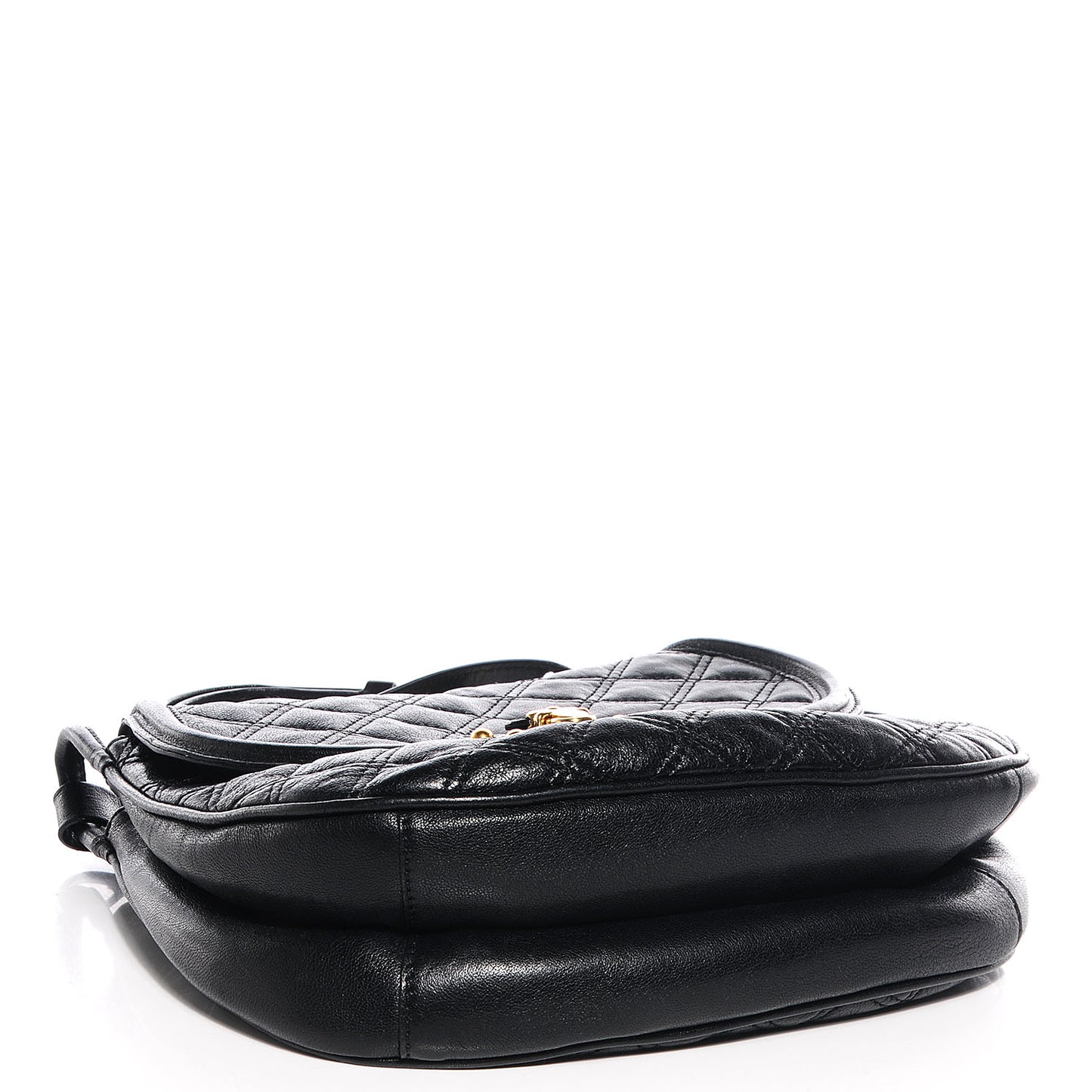 Quilted Lambskin Cooper Crossbody Bag Black