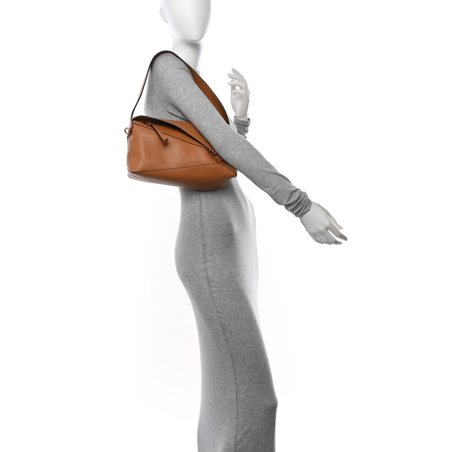 Calfskin Puzzle Hobo Warm Dessert