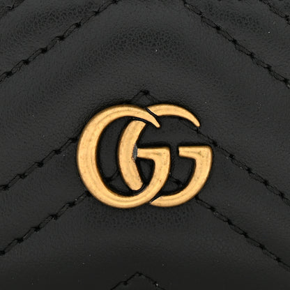 Gucci Calfskin Matelasse GG Marmont Card Holder Black 7 of 8