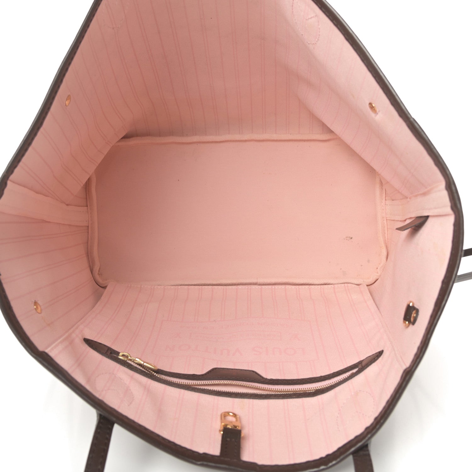 Louis Vuitton Damier Ebene Neo Neverfull MM Rose Ballerine 5 of 18