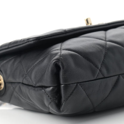 Chanel Lambskin Quilted On The Shoulder Flap Black 8 of 10