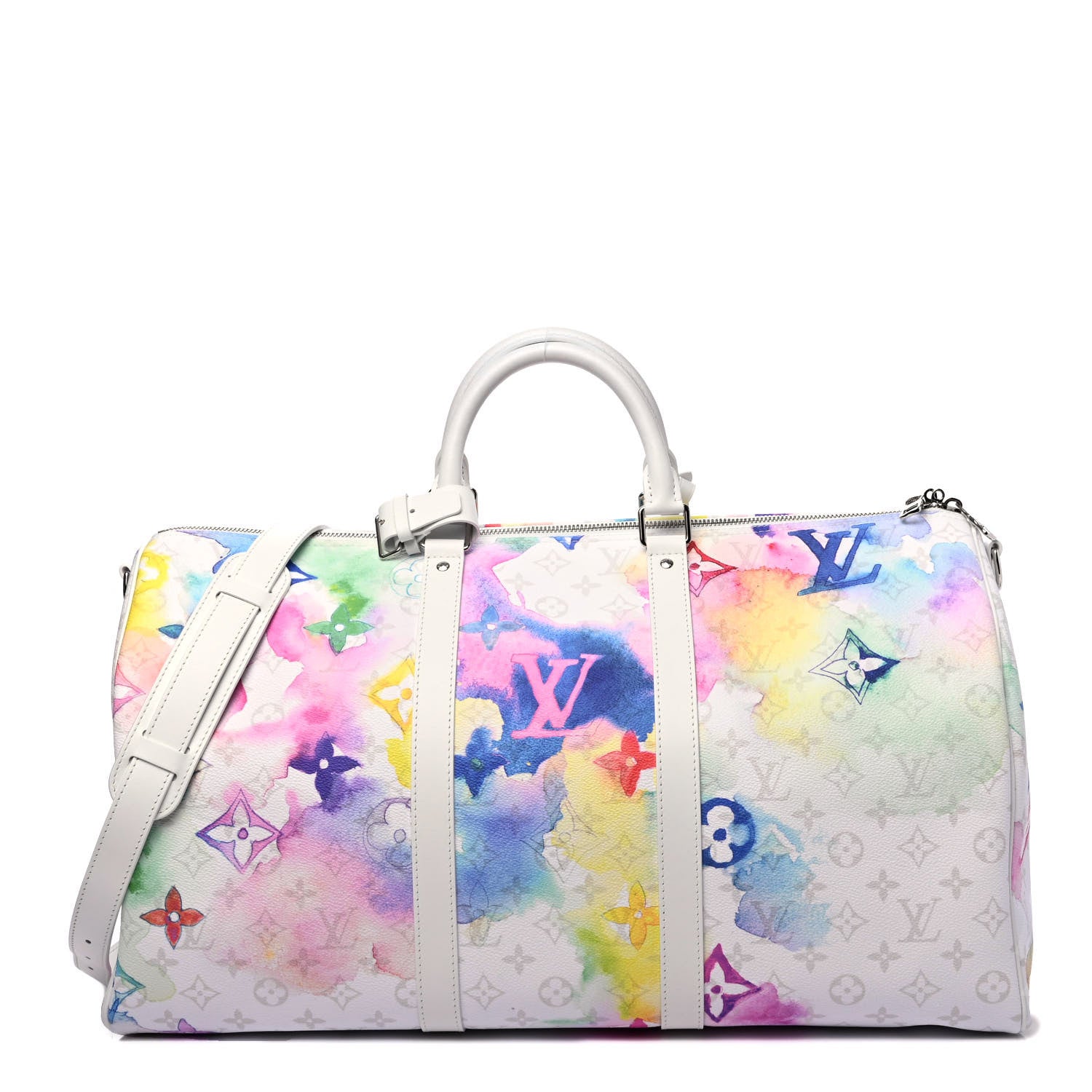 Louis Vuitton Monogram Watercolor Keepall Bandouliere 50 Multicolor 1 of 4