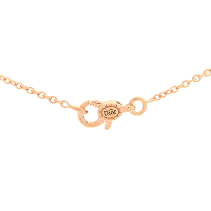 Christian Dior 18K Rose Gold Diamond Black Onyx Rose Des Vents Y Necklace 4 of 5