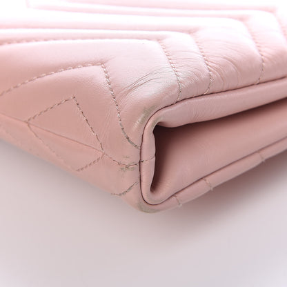 Gucci Calfskin Matelasse GG Marmont Double Zip Chain Bag Perfect Pink 17 of 19