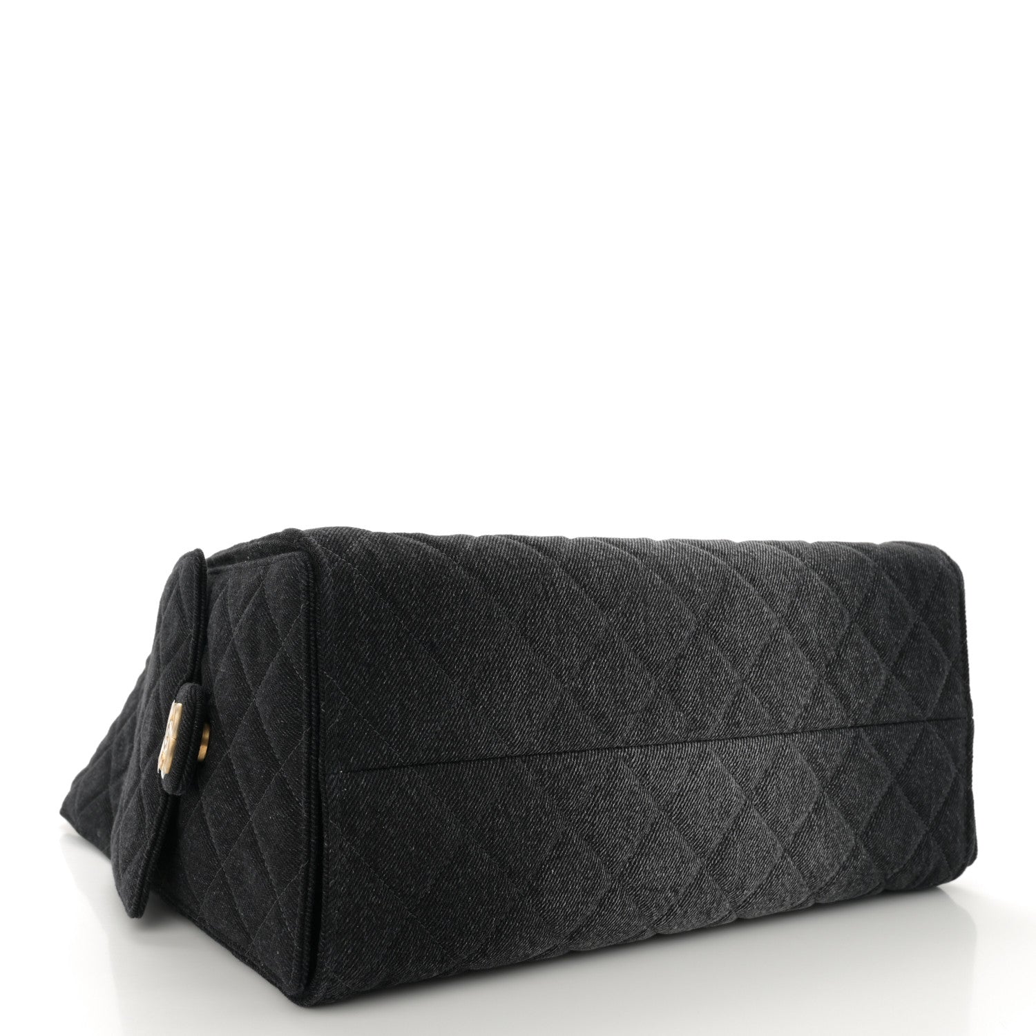 Chanel Washed Denim Quilted Medium Chanel 25 Handbag Black 5 of 11