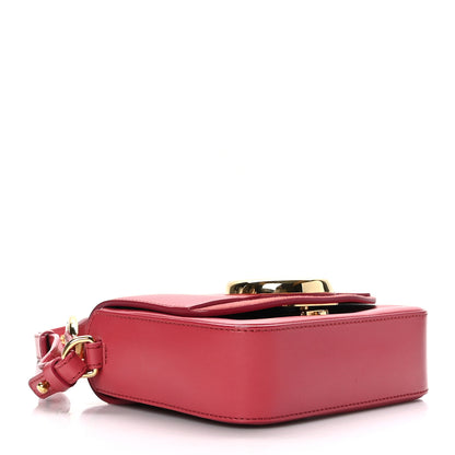 Chloe Shiny Calfskin Suede Mini C Double Carry Scarlet Pink 4 of 8