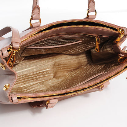 Prada Saffiano Lux Medium Double Zip Tote Cammeo 6 of 13