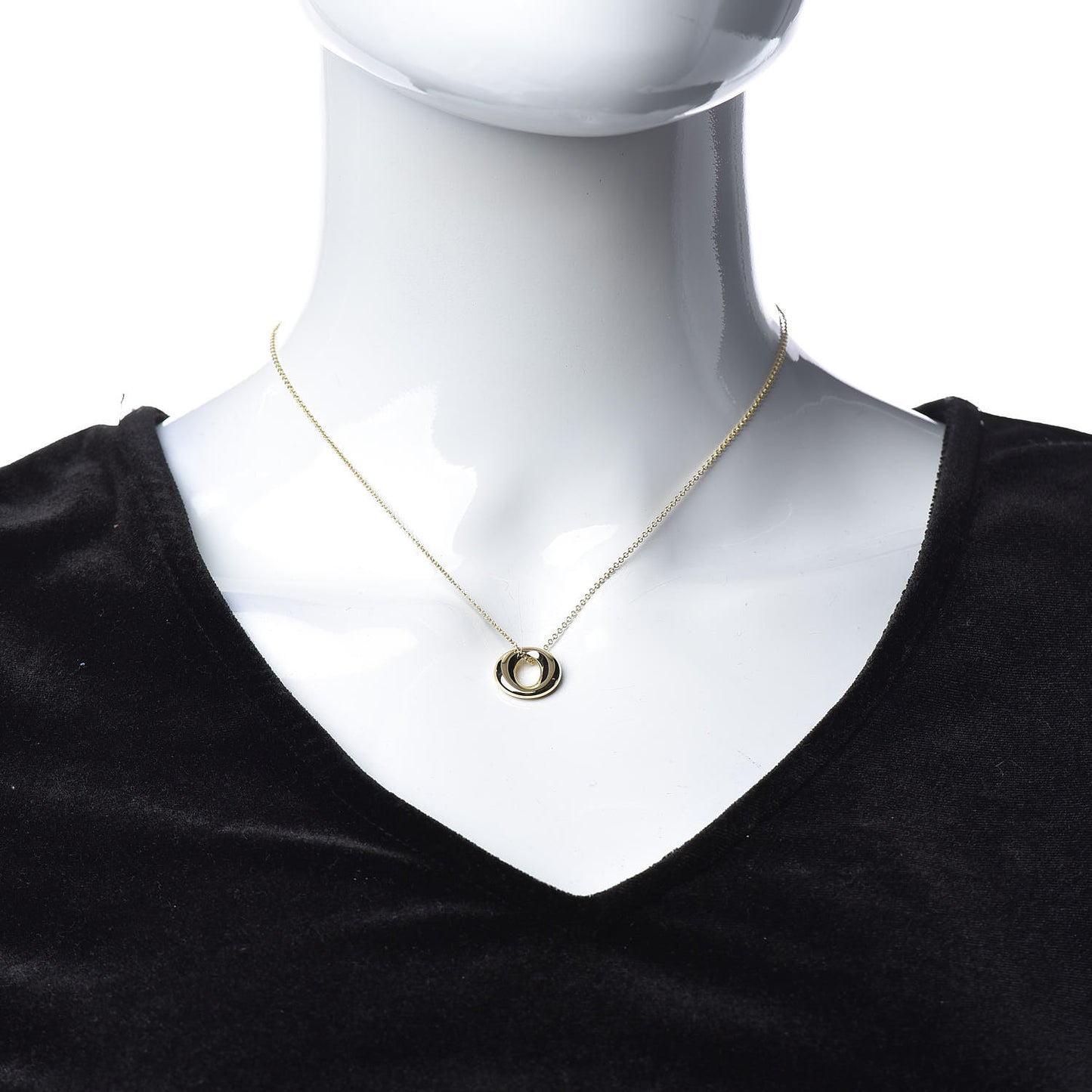 18K Yellow Gold Elsa Peretti Small Sevillana Pendant Necklace