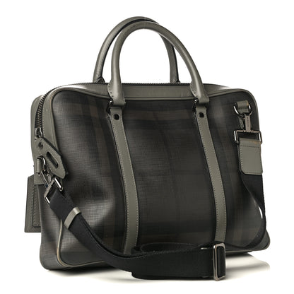 Burberry London Smoked Check Large Briefcase Grey 3 of 39