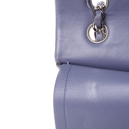 Chanel Lambskin Quilted Medium Double Flap Light Purple 18 of 21