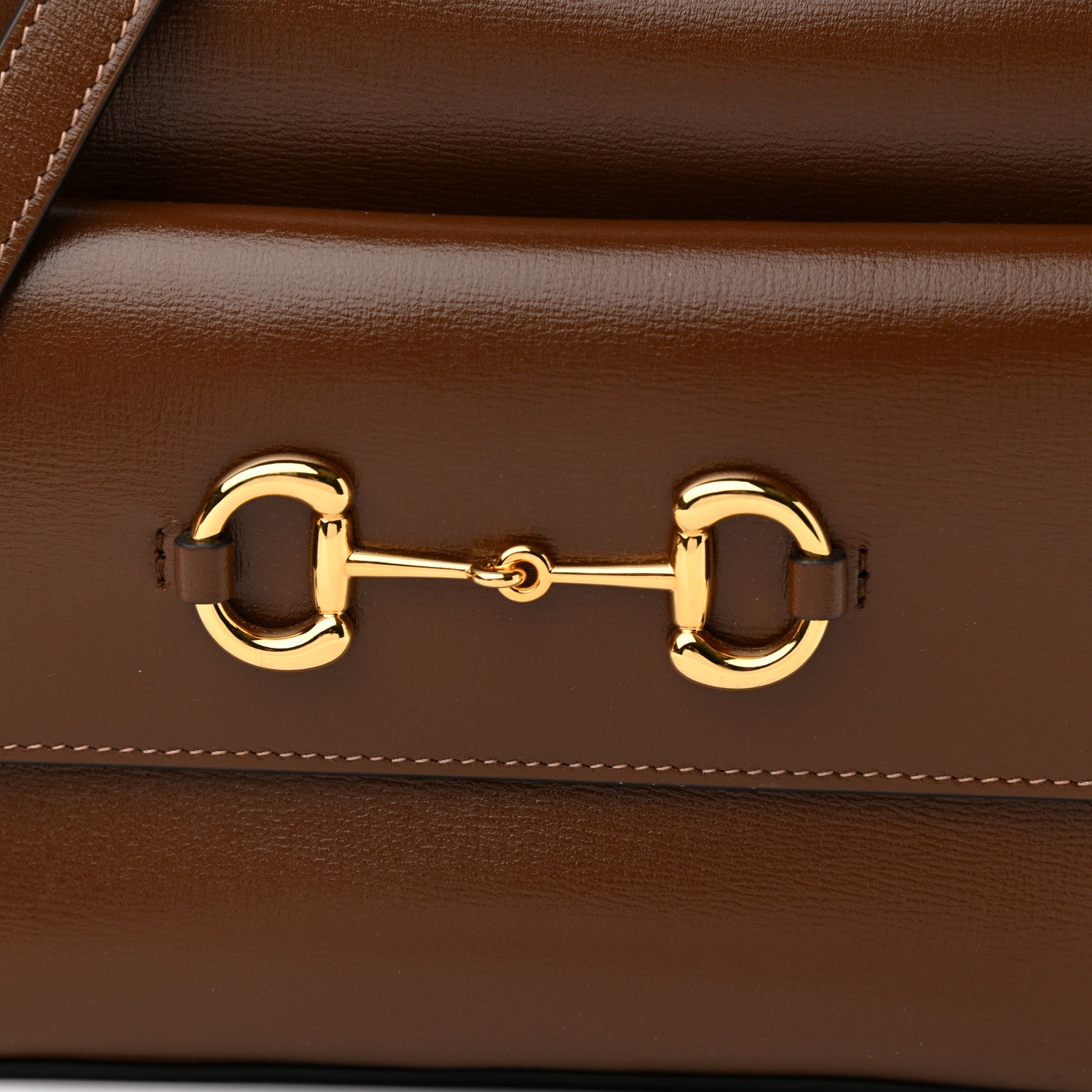 Gucci Azalea Calfskin Small Horsebit 1955 Shoulder Bag Brown Sugar 9 of 11