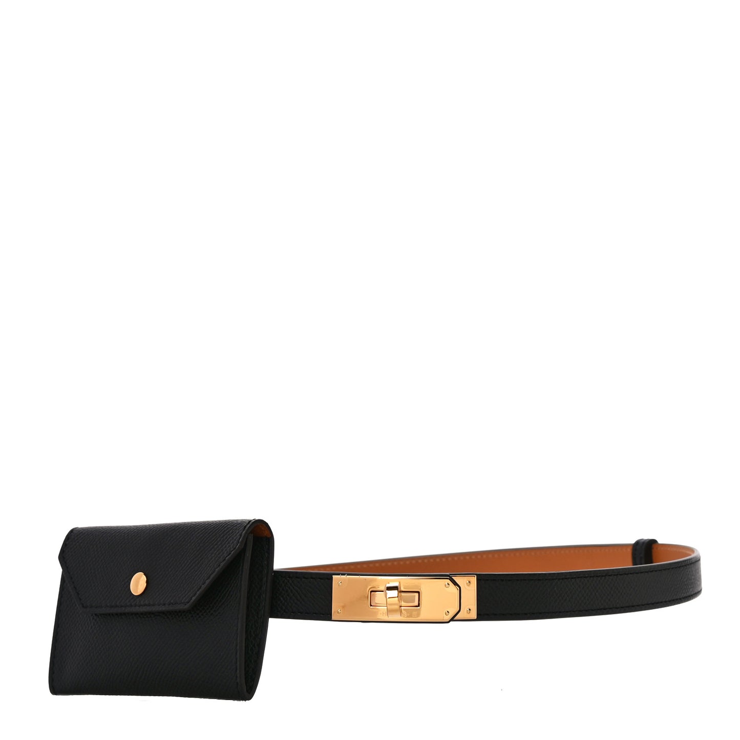 Epsom Kelly Pocket Belt Black