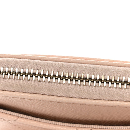 Chanel Caviar Quilted Zip Card Holder Wallet Light Beige 8 of 11