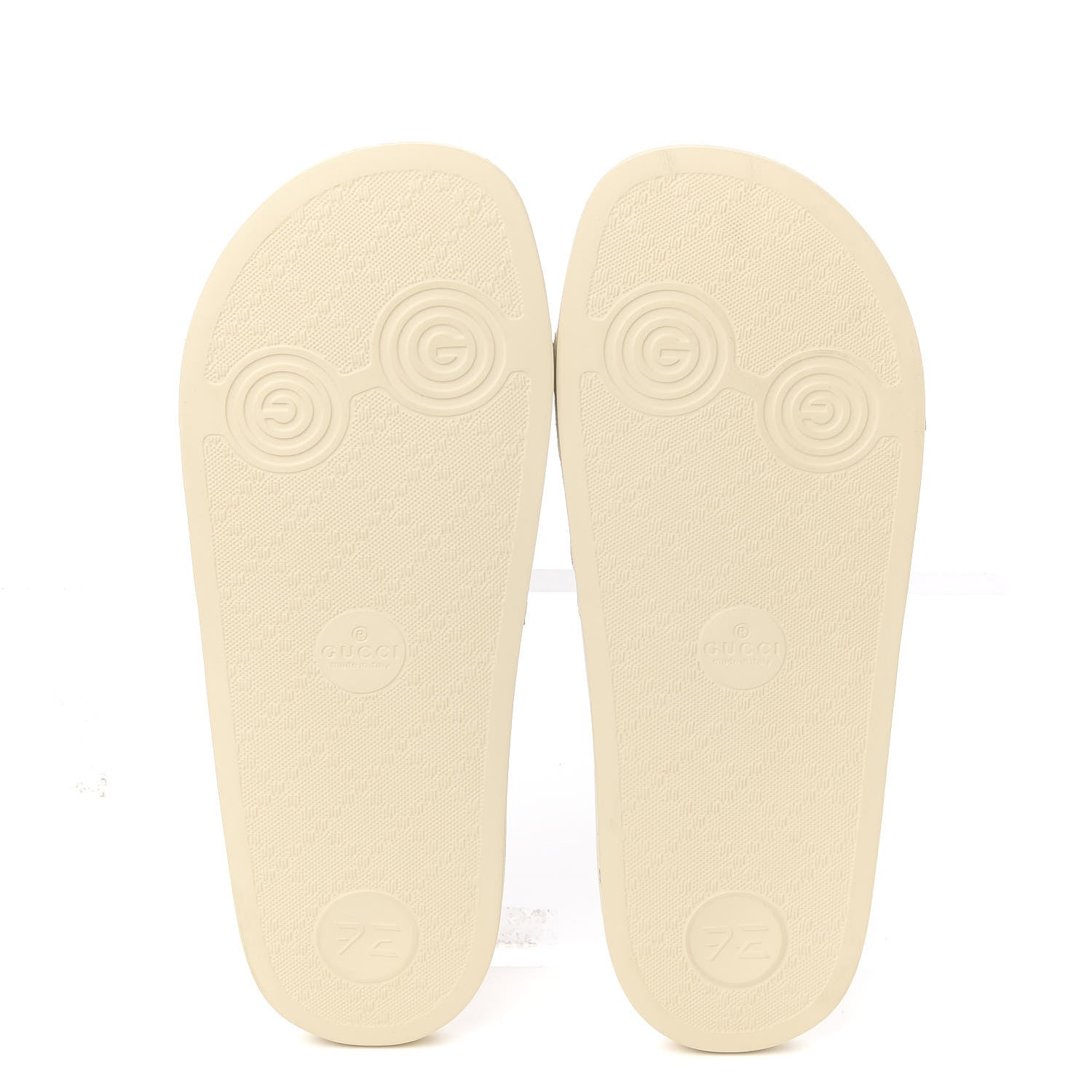 Gucci Suede Perforated Horsebit Slide Sandals 38 Ivory 5 of 8