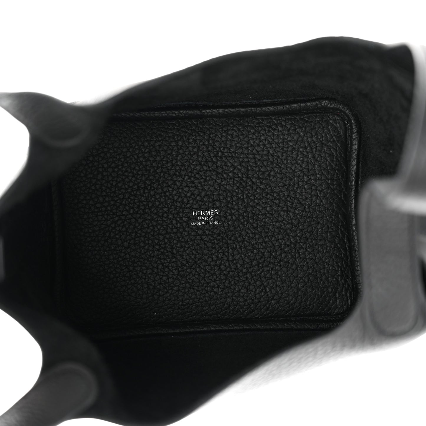 Taurillon Clemence Monochrome Picotin Lock 18 PM Black