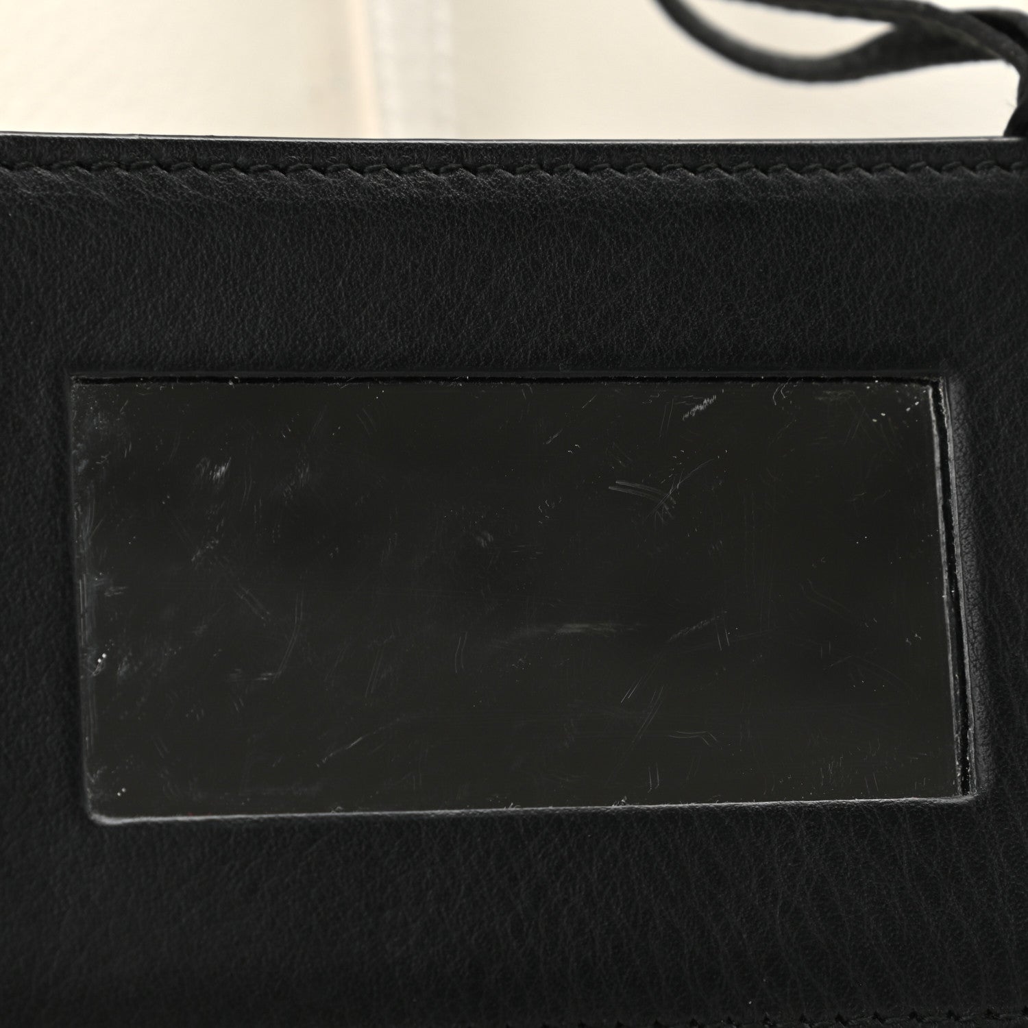 Balenciaga Calfskin Logo Strap Small Everyday Tote White Black 13 of 14