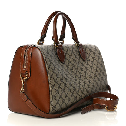 Gucci GG Supreme Monogram Medium Boston Beige Cuir 3 of 26