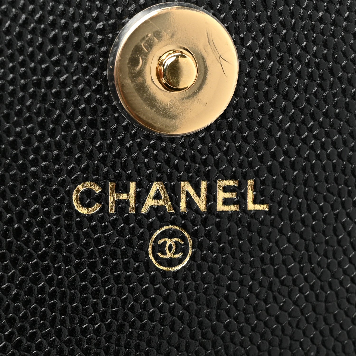 Chanel Caviar Quilted Pocket Twins Clutch With Chain Black 7 of 11