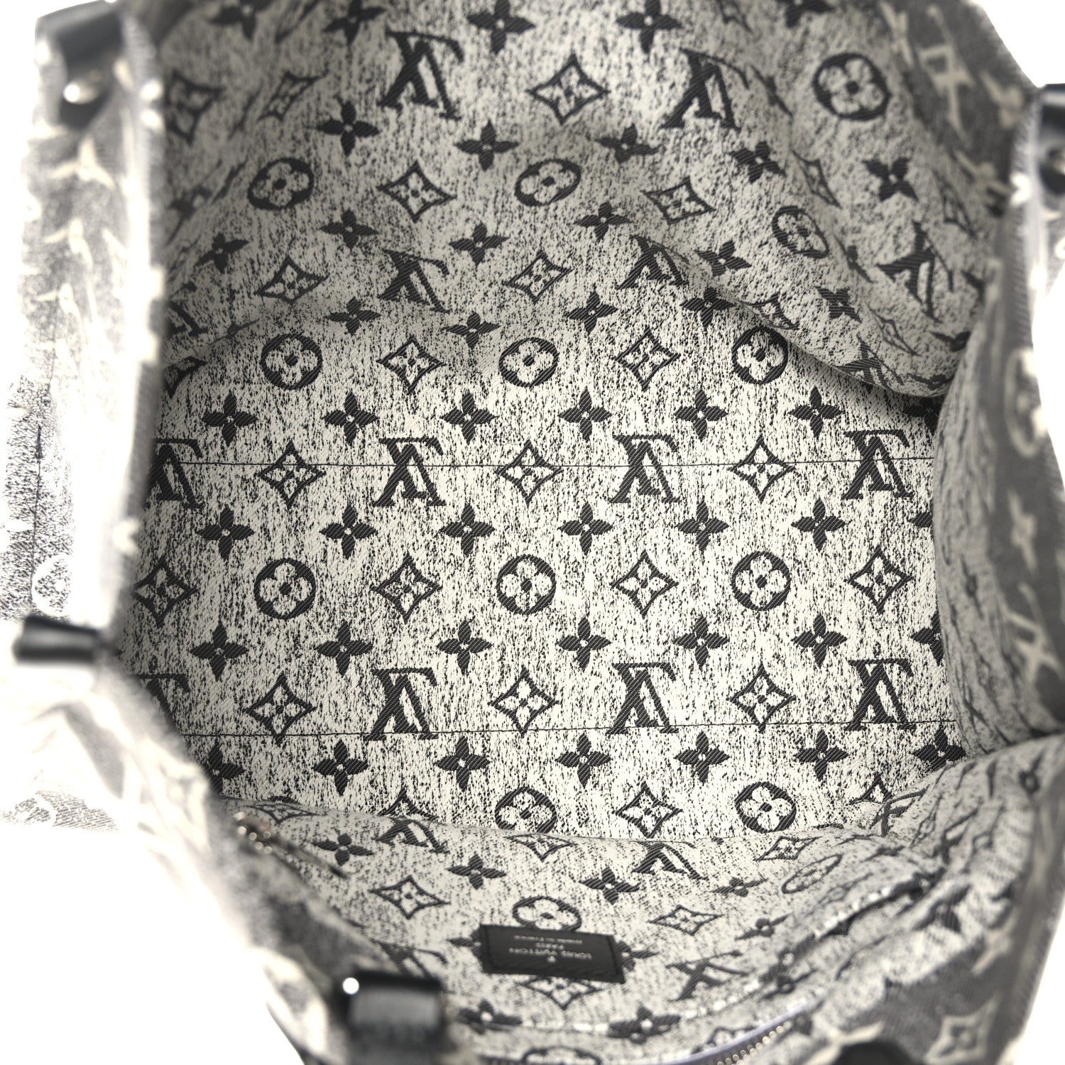 Louis Vuitton Monogram Jacquard Denim Onthego MM Black 5 of 8