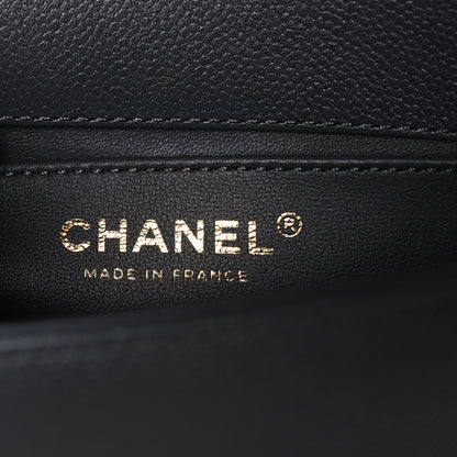 Chanel Caviar Quilted Small Boy Messenger Bag Dark Grey 6 of 10