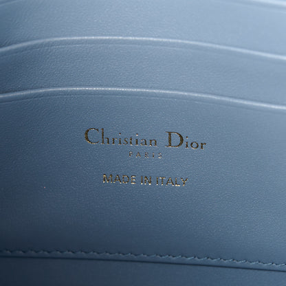 Christian Dior Raffia Cannage 30 Montaigne Dea Pouch Celestial Blue 6 of 11