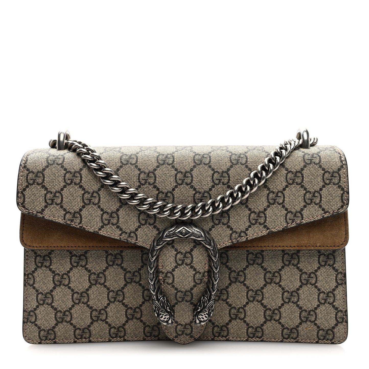 GG Supreme Monogram Small Dionysus Shoulder Bag Taupe