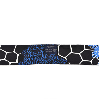 Hermes Silk The Three Graces Twilly Bleu Nuit Gold Black 4 of 4