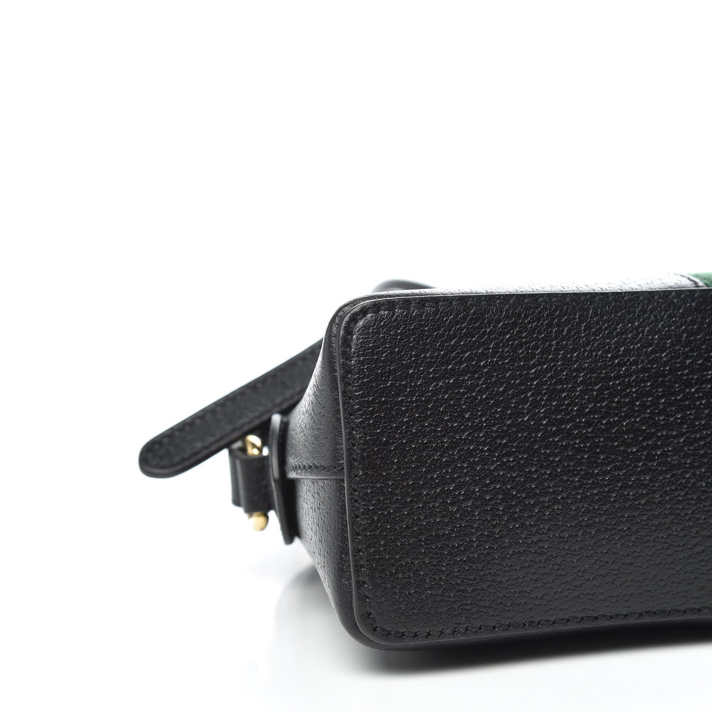 Calfskin GG Web Small Ophidia Dome Shoulder Bag Black