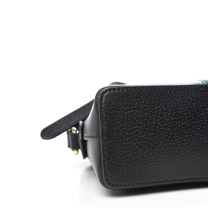 Gucci Calfskin GG Web Small Ophidia Dome Shoulder Bag Black 5 of 11