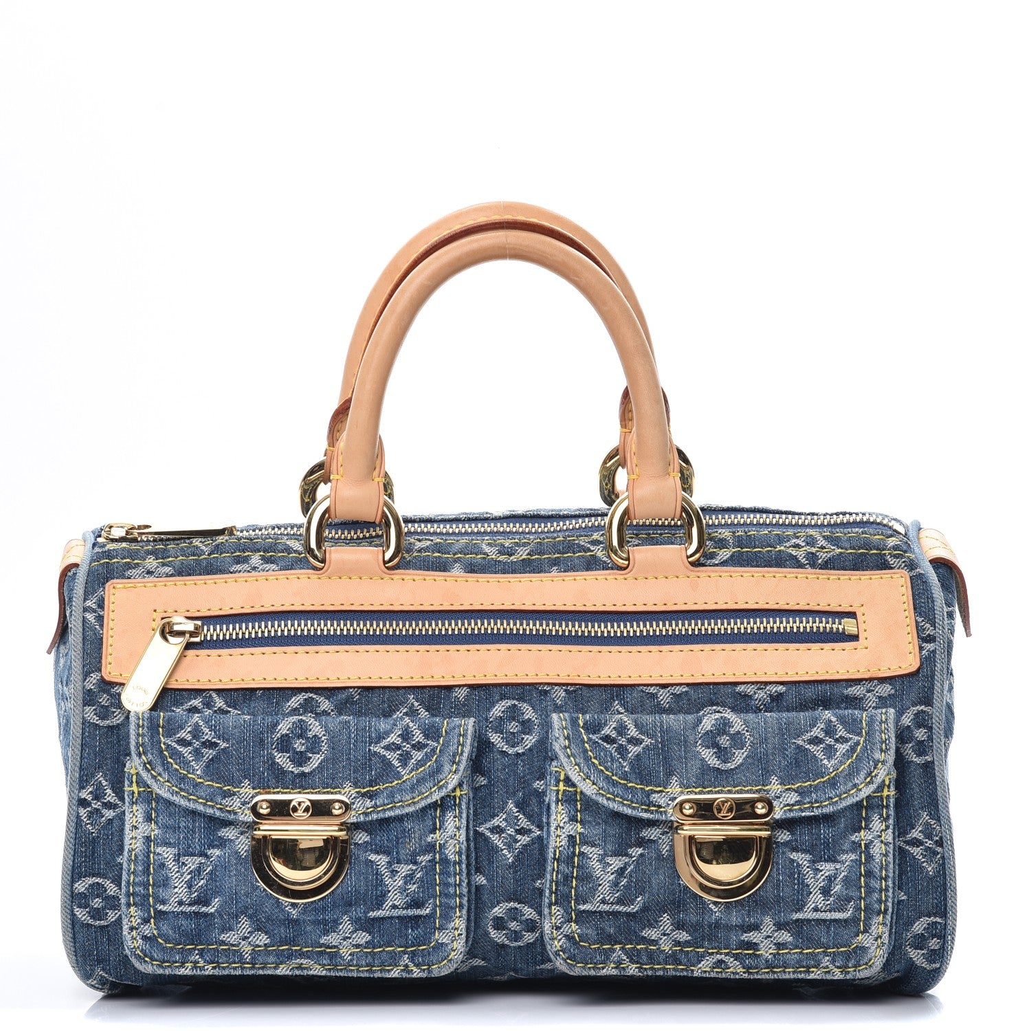 Louis Vuitton Monogram Denim Neo Speedy Blue 1 of 12